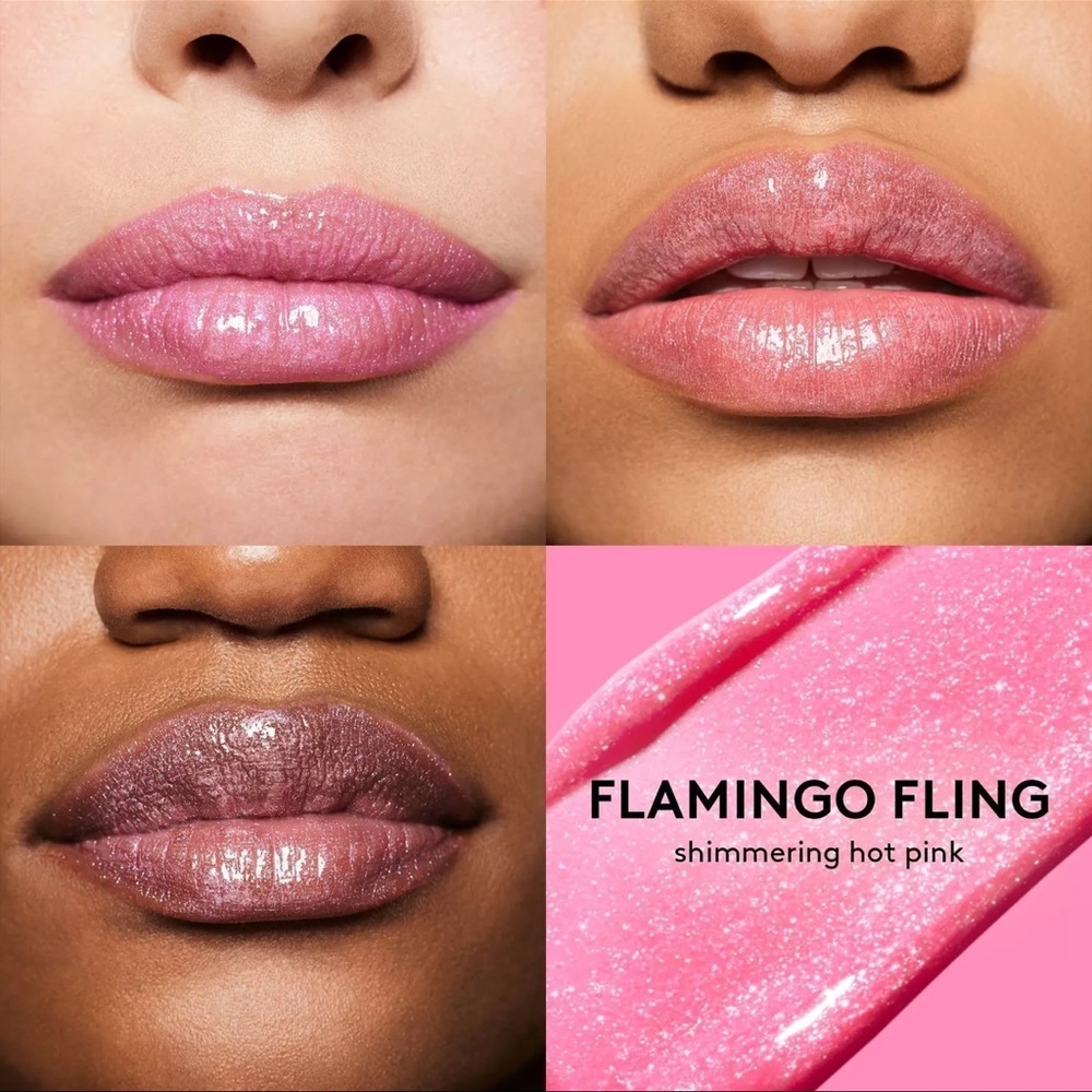 Fenty FLAMINGO FLING Gloss Bomb Stix High-Shimmer Gloss Stick - Picture 7 of 10